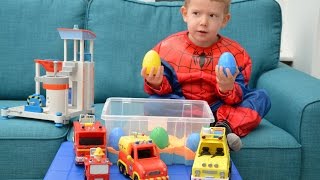 Fireman Sam Surprise Toys With Spiderman Feuerwehrmann Sam Tv Show