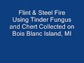 Flint & Steel Fire Using Tinder Fungus