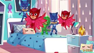 5 Little Pj Masks Jumping On The Bed - Nursery Rhymes Lyrics