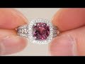 GIA Certified Pink Sapphire Engagement Ring From World Class Jewelry Collection