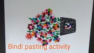 Bindi Pasting Activity Easy Drawing With Bindi