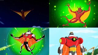 Ben 10 All Jetray Transformations Alien Force-Reboot