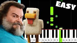 Steves Lava Chicken Minecraft Movie - Easy Piano Tutorial