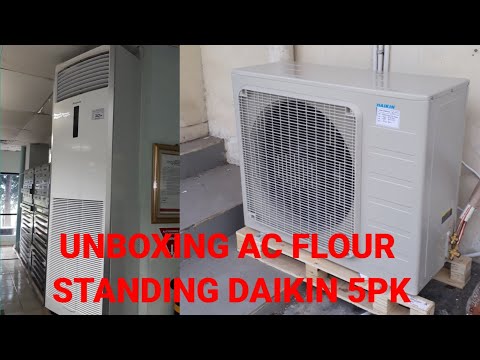 UNBOXING & PROSES PEMASANGAN AC FLOOR STANDING DAIKIN 5PK