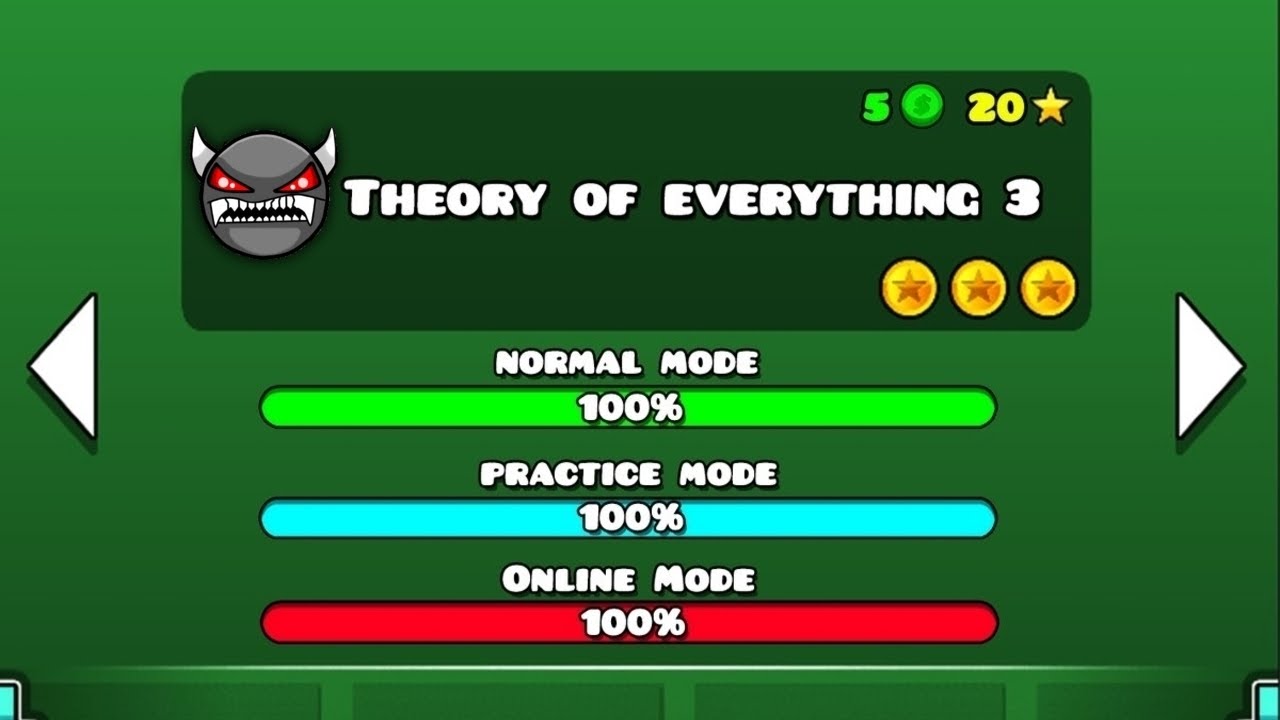 Geometry dash theory everything compilation