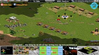 AoE 22 Random Tý, Tiểu Màn Thầu vs Hoàng Mai Nhi, VaneLove 25-10-2017