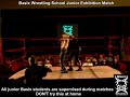 B.P.W junior exhibition match Danny Masters vs Ethan Silver