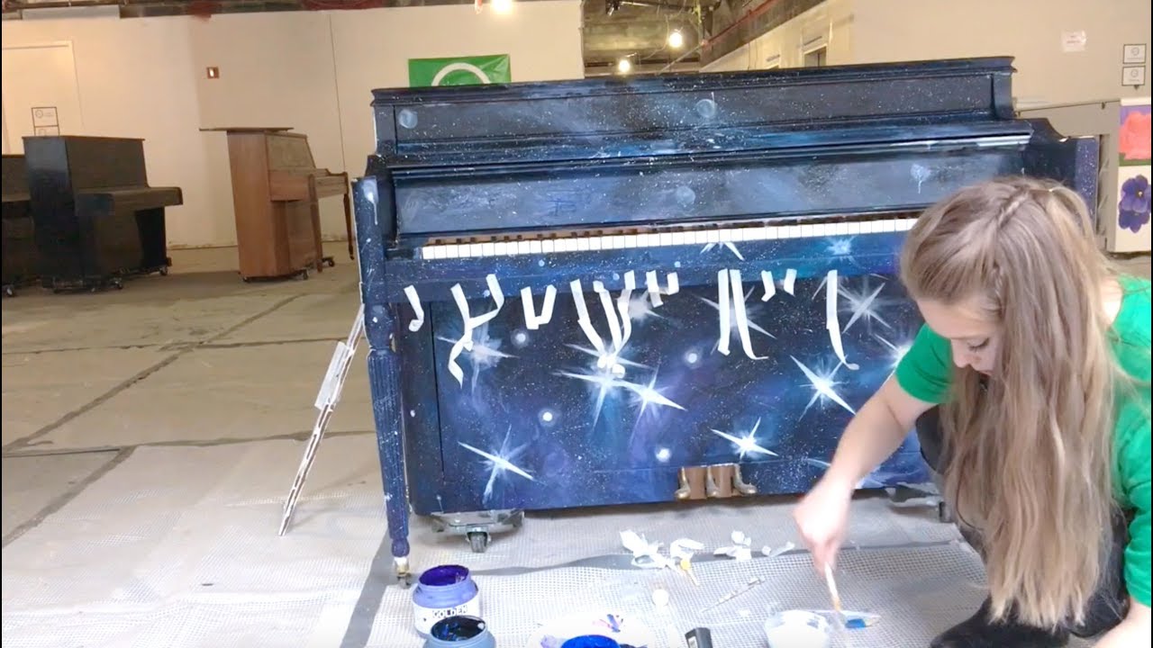 painting a galaxy piano | sing for hope public art