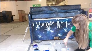 painting a galaxy piano | sing for hope public art