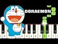 Doraemon Theme Song 🔥 | Piano tutorial | Piano Notes | Piano Online #pianotimepass #doraemon