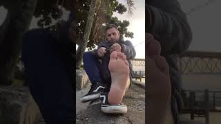 Shoes, Black Socks & Male Foot Soles