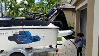 Bayliner element e16 garage parking