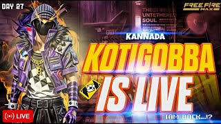 Free Fire Live Streaming In Kannada Day 27