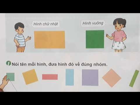 HÌNH CHỮ NHẬT, HÌNH VUÔNG (trang 4-5)●TOÁN LỚP 1《Cùng Học Để Phát Triển》NGUYỄN XUÂN THÙY