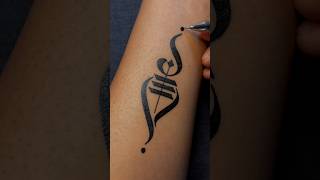 Hinduism Sacred Symbol Temporary Tattoo Idea .....