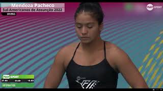 Mendoza Pacheco  3M Spingboard L Championships Sul Americanos De Assunção 2022