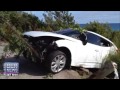 Car Lifted From Embankment After Crash, Jan 10 2015