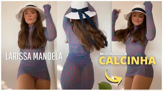 Larissa Manoela Dançando Funk com Vestido Curto Ousado 😈 (Mostrando a CALCINHA!!