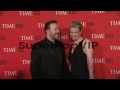 Ricky Gervais; Jane Fallon  at 2013 Time 100 Gala - Arriv...