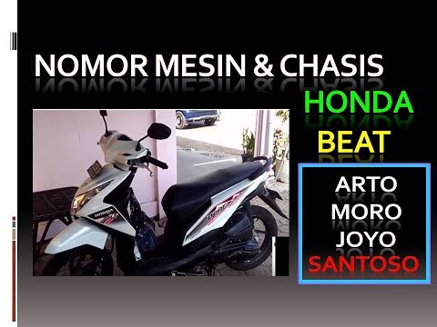 VIDEO : letak nomor chasis dan mesin honda beat 2014 - nomorchasis dannomorchasis dannomor mesinadalah identitas kendaraan yang memang perlu kita perhatikan karena hal tersebut merupakan ...