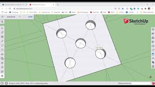 Sketchup Making The Number 5 Side Of The Dice