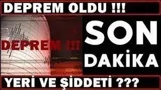 Korkutan Deprem O İlimizden Şi̇ddetli̇ Korkutan Deprem Son Dakika Haberi