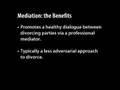 Mediation - Common Aspects of Mediation Mediation - Common Aspects of Mediation