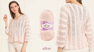Alize Cotton Gold ile Tek Parça Bluz