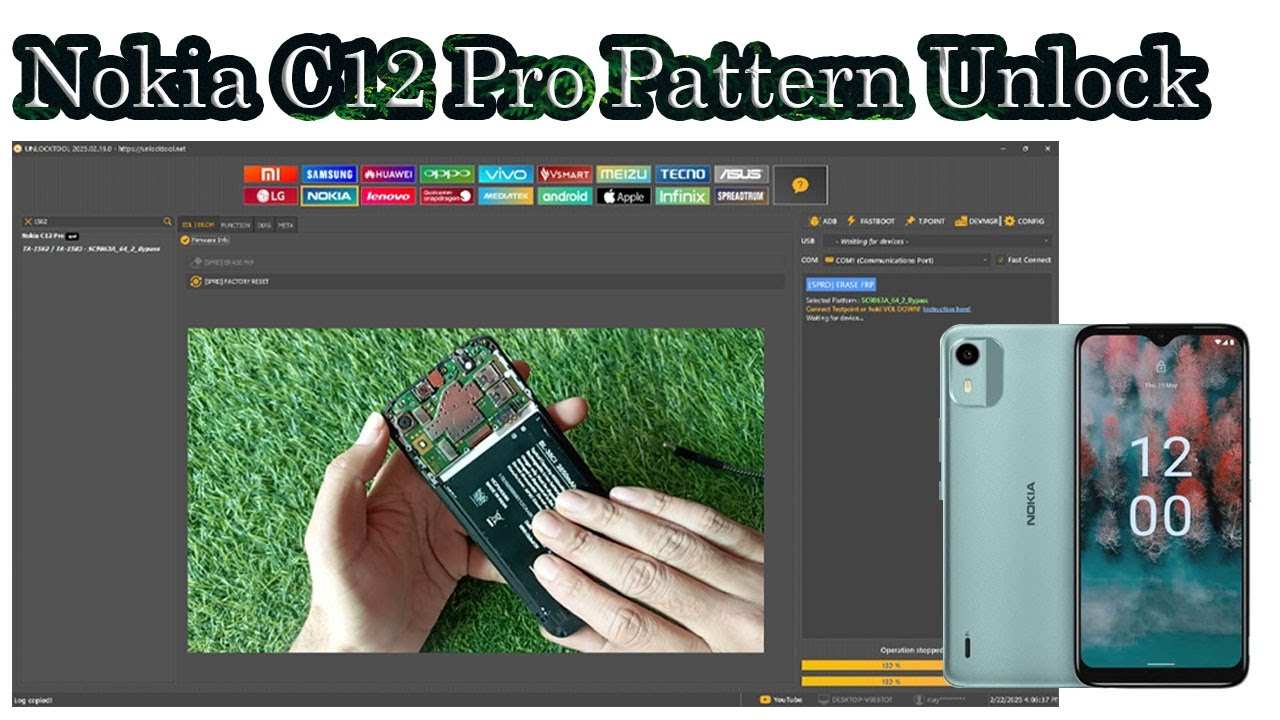 Nokia C12 Pro (TA-1562) Frp Android 12 Unlocktool Test Nokia C12 Pro (TA-1562) Frp Android 12 Unlocktool Test
