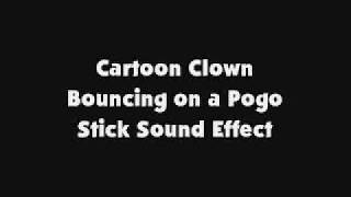 Cartoon Clown Bouncing On A Pogo Stick Sfx