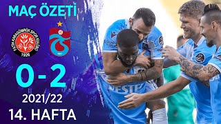 Vavacars Fatih Karagümrük 0-2 Trabzonspor Maç Özeti̇ 14. Hafta - 202122