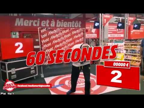 17277 € in 90 seconds "Crazy Shopping" by Media Markt Gosselies (Belgium)