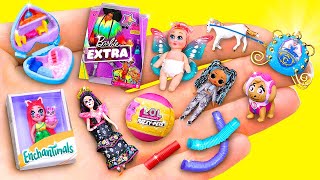 Barbie ve LOL Sürpriz Bebekleri için 10 Kendin Yap Tarzı Minyatür Bebek ve Oyunc