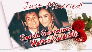 Sarah Geronimo And Matteo Guidicelli Got Married Civil Wedding