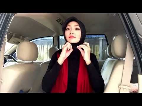 Easy hijab tutorial #32 (gaya konvensional untuk wajah lebar/ kotak) - YouTube