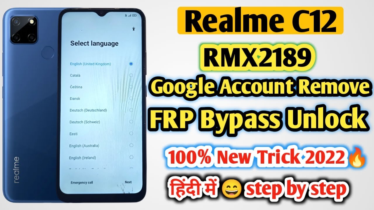 Realme C12 (RMX2189) Frp Bypass Without PC | Realme C12 Realme C12 (RMX2189) Frp Bypass Without PC | Realme C12