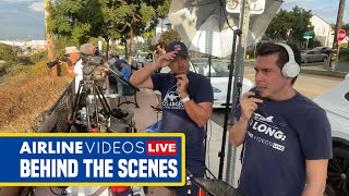 Behind the Scenes of Airline Videos Live at LAX