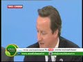 KHUDBADII RA'IISAL WASAARAHA INGIRIISKA DAVID CAMERON EE SHIRKA LONDON