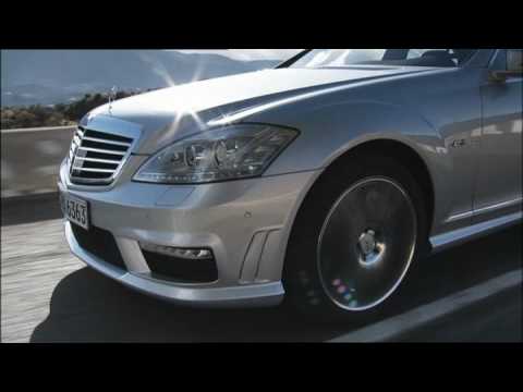Driving new Mercedes S63 AMG 2010