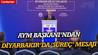 Aym Başkanından Diyarbakırda Süreç Mesajı İç Barış Ancak Adaletle Mümkündür