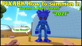 Pixark How To Summon In A Treant & Baby Treant Groot 2021
