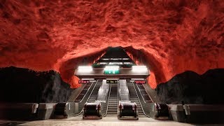 10 Самых Красивых Станций Метро Стокгольма.