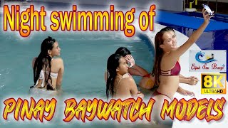Night swimming at Elijah Sea Breeze Resort with Pinay Baywatch Models!