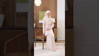 Baju Kurung Office Embroidered Chiffon For Charming Look