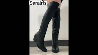 Hot Fashion Western Boots Pointed Toe Thick Heel Over-The-Knee Denim Boots Premium Embroidery