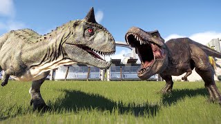 Tyrannosaurus Rex Vs All Dinosaurs - Juric World Evolution 2