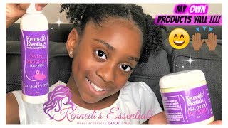 MY NEW HAIRCARE LINE - KENNEDI'S ESSENTIALS | Demo