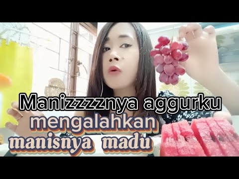 ASMR||Mukbang makan siang menu ringan||Burjo,Burger ikan,dan buah segar,semagka dan angur#virall
