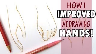 How I IMPROVED at Drawing HANDS!