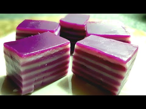 Resepi kuih lapis menggunakan sukatan cawan yang sangat mudah